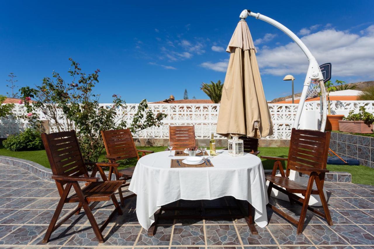Bungalow Palm Mar With Pool And Garden Arona  Exteriér fotografie