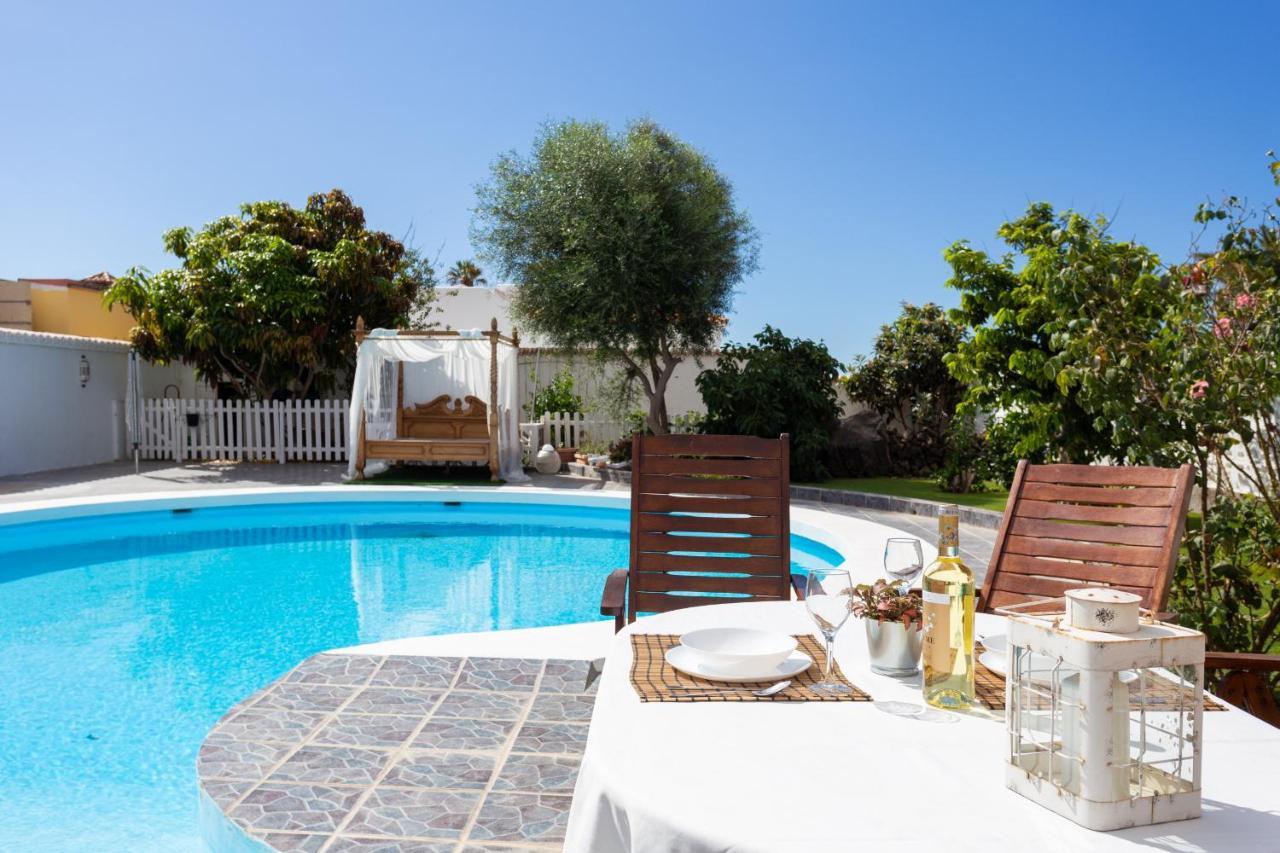 Bungalow Palm Mar With Pool And Garden Arona  Exteriér fotografie